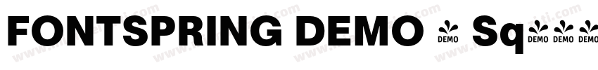 FONTSPRING DEMO - Sq字体转换